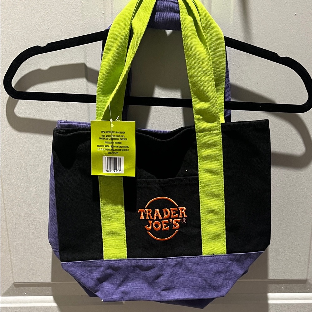 Black and Purple Tote Bag